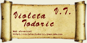 Violeta Todorić vizit kartica